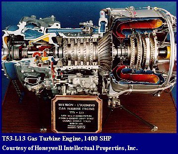 T53-L13 1400 SHP Turboshaft Engine by Honeywell Intellectual Properties, Inc.